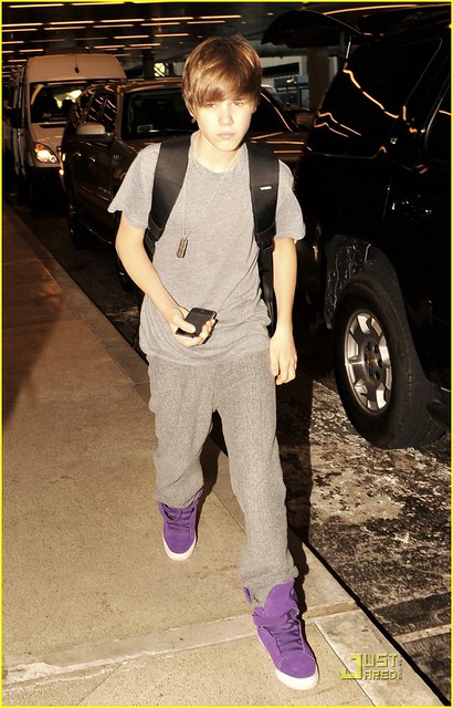 Justin Bieber Purple Sneakers by francesbasobas