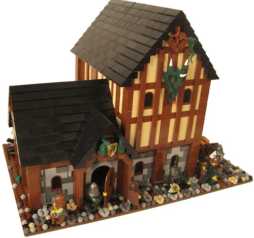 LEGO Green Dragon Tavern by Matthew Hurt