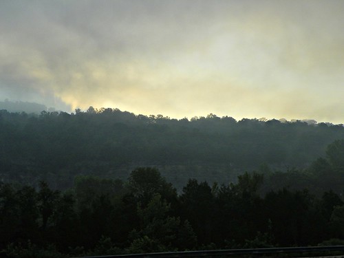 sunrise, morning fog, Kimball,  Tennessee