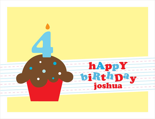 Happy 4th Birthday, Joshua!