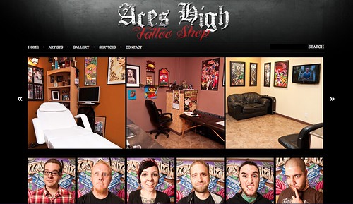  Aces High Tattoo Shop New Website and Shop Photos by Chris Martin | www. 