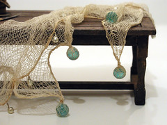 fishing net with glass floats