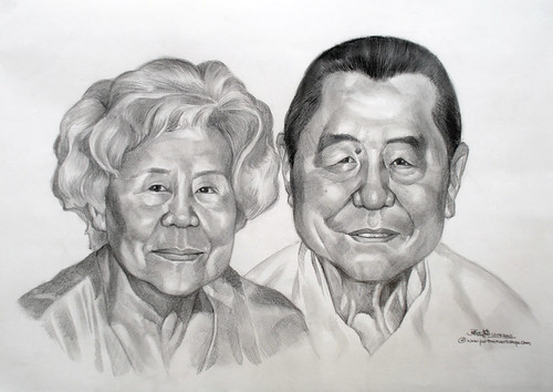 Couple portraits in pencil 120810