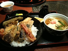 京都で食べたお昼、ゆば天丼