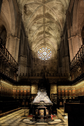 Seville cathedral choir. Coro de la catedral de Sevilla