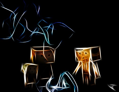 First attempt at Fractalius I used a photo from my Danbo Smoke photoshoot