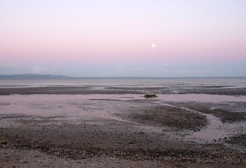 22336 -  Moonrise at Blackpill, Swansea