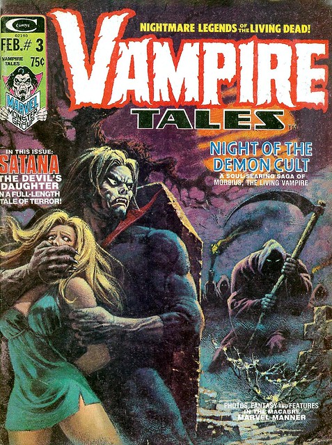 Vampire Tales 3 Morbius cover by Luis Dominguez 1973