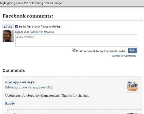 Facebook comment WordPress