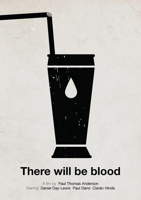 'There will be blood pictogram' movie poster