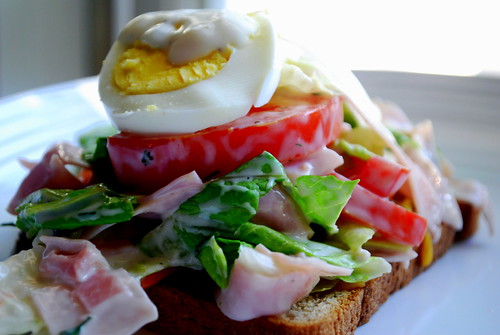 Open Face Chef Salad Sandwiches