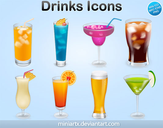 Drink Icons - pulse en la imagen para descargar