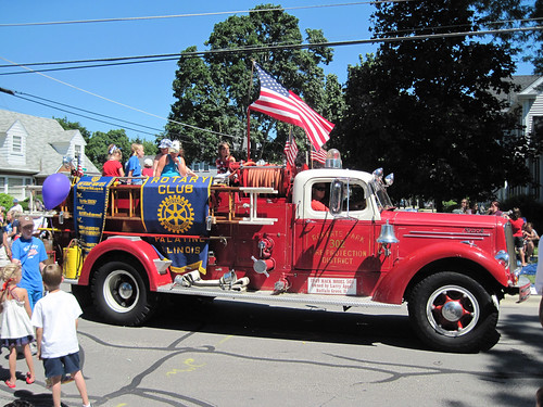 Old Fire Truck in Parade