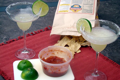 limes, chips, and salsa