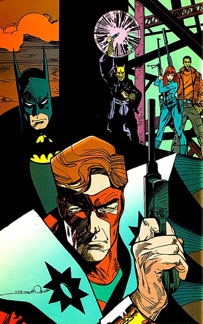 Walt Simonson Manhunter Batman pinup from 1999 special edition