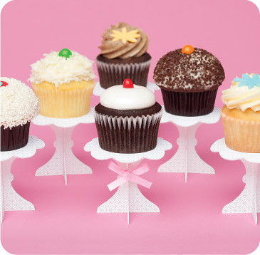 cupcake stands Oh and if you're feeling like trying out your DIY skills 