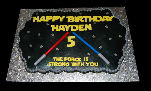 5th Birthday Cupcake Cake for a Star Wars celebration