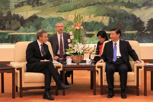 Store i samtaler med Kinas visepresident Xi Jinping