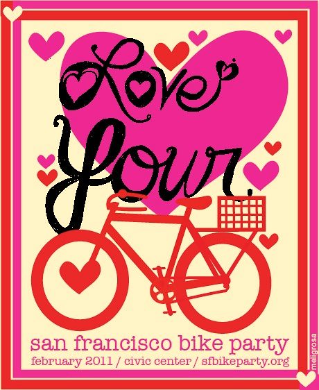 SF Bike Party #2 spokecard -- February 2011