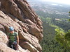 Jenny Rock Climbing End 1st Pitch Fandango (5.6)