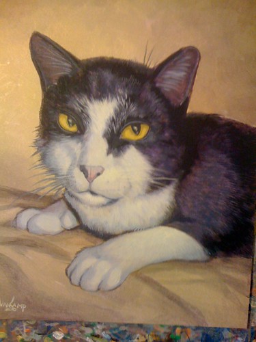 Henry the Cat Painting - 3