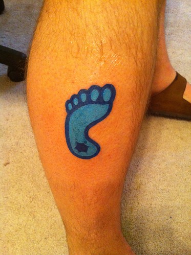 Tattoo On Heel Of Foot. Tar heel foot tattoo