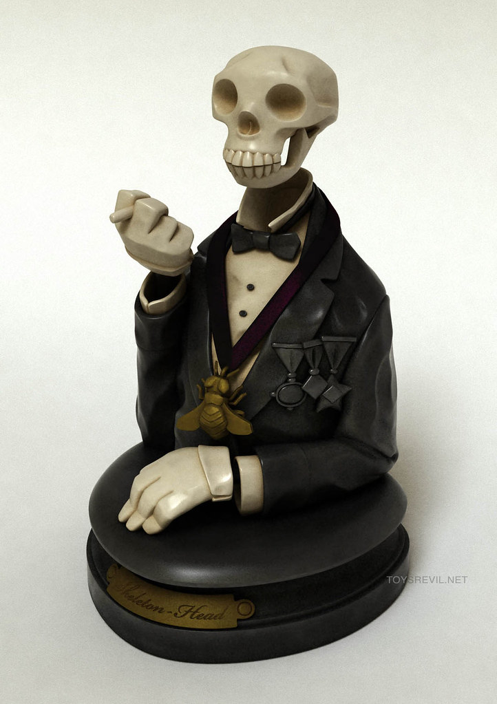 deadstock FLAMING Skull Skeleton Coin Bank Piggy Flames Money Box Statue Figure 