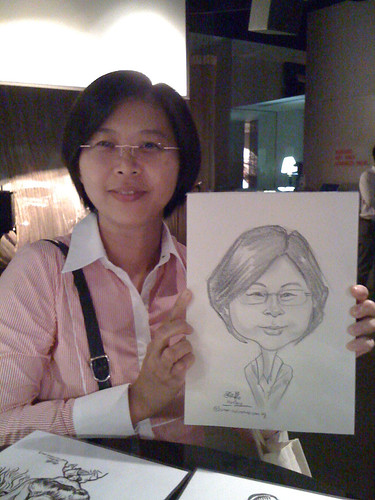 caricature live sketching for RBS 14 July 2010 - 2