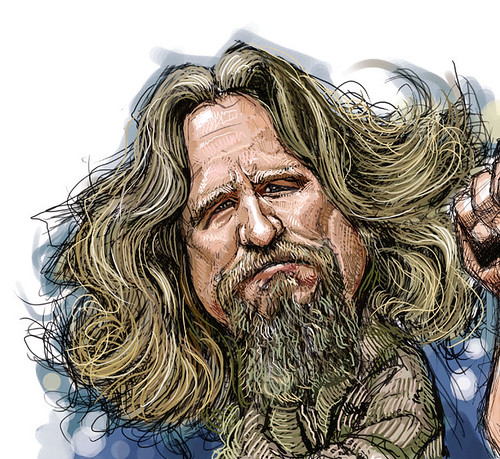digital caricatures of The Big Lebowski - 1 small