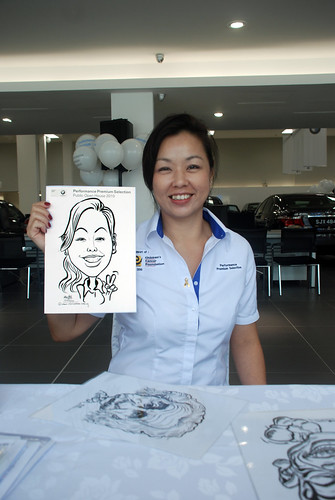 Caricature live sketching for Performance Premium Selection BMW - Day 1 - 1