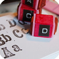 How to mount & custom make a alphabet stamp set