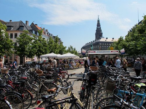 Bicycles Downtown - Copenhagen, Denmark