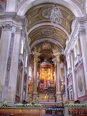 Main altar in Bom Jesus do Monte Church