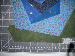 Cutting the fabric to fit odd shapes
