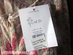 Topshop dress price tag