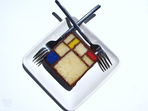 Mondrian Cake "Composition in Red,Blue and Yellow", 1930 @ SFMoMA, Blue Bottle Coffee