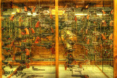 light museum gun collection six hdr pistols shooters revolvers
