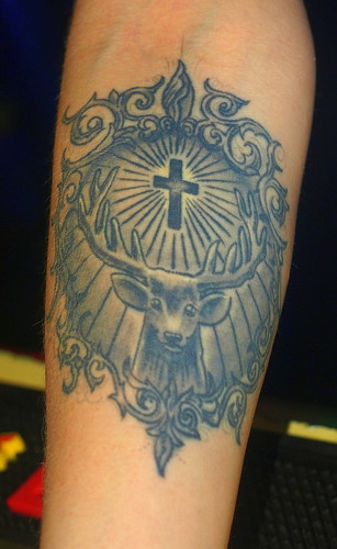 Cross Deer Tattoo a photo on Flickriver