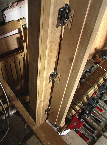 hinges and sill clamp on
