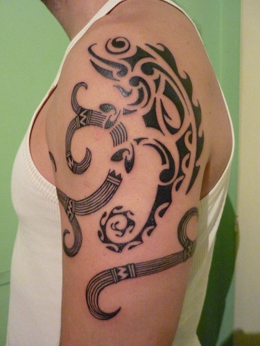 Tattoo Maori camaleón simbolo. by Secuaz Nebel and Winning eleven Boys