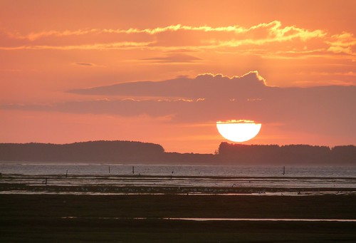 22340 - Sunset over Whiteford Point, Gower