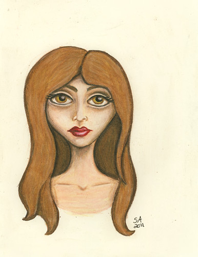 Girl drawing - 2/10/2011