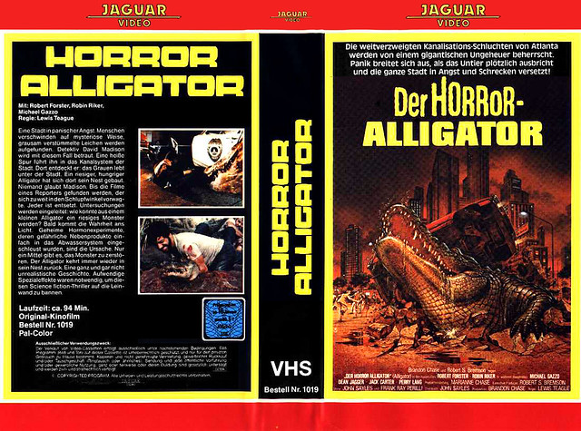 Alligator (VHS Box Art)