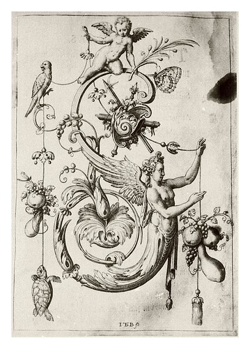 018-Letra S- Sirena-Neiw Kunstliches Alphabet 1595- Johann Theodor de Bry