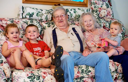Nana & Grampy with their great grandchildren