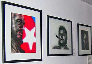 Art work of Cuban 5 political prisoner Antonio Guerrero was on display at the Virgil H. Carr Gallery in downtown Detroit. The opening was held during the USSF that took place between June 22-26, 2010. (Photo: Megan Spencer) by Pan-African News Wire File Photos
