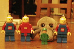 dust mite & giant lego army