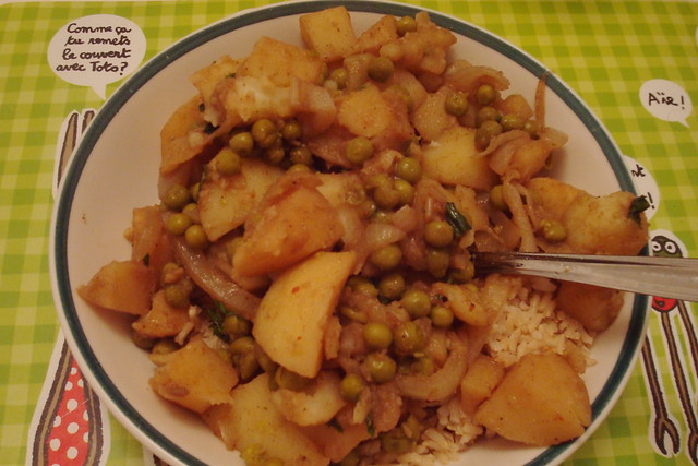 potato and pea curry