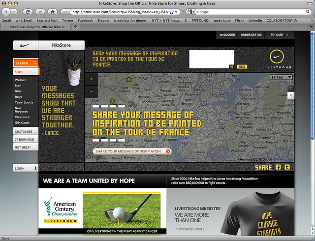 Nike LIVESTRONG 2010 Chalkbot Campaign