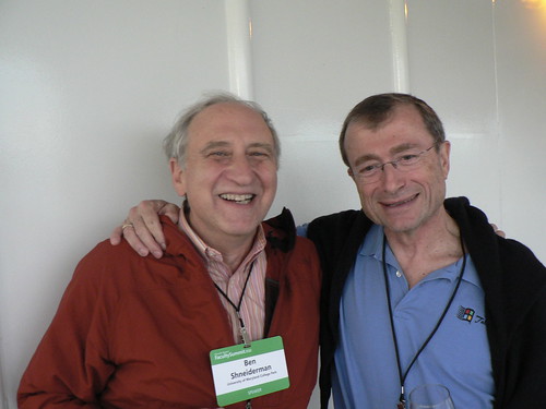 Ben Shneiderman and Andy van Dam 2010 MSR Faculty Summit